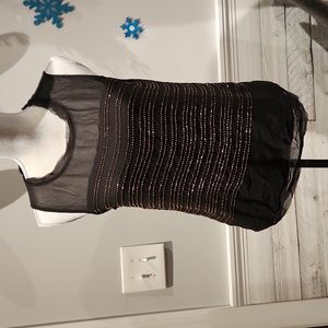 NWT Lucky Brand Los Angeles California Women's sz S beaded blouse